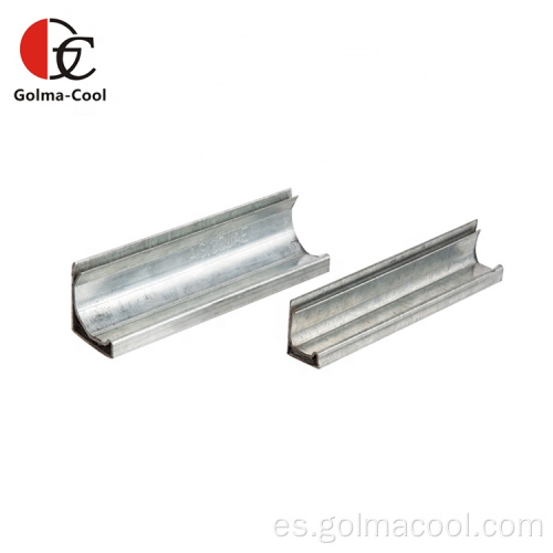 Dimensiones del labio galvanizado Canal tipo U de acero inoxidable